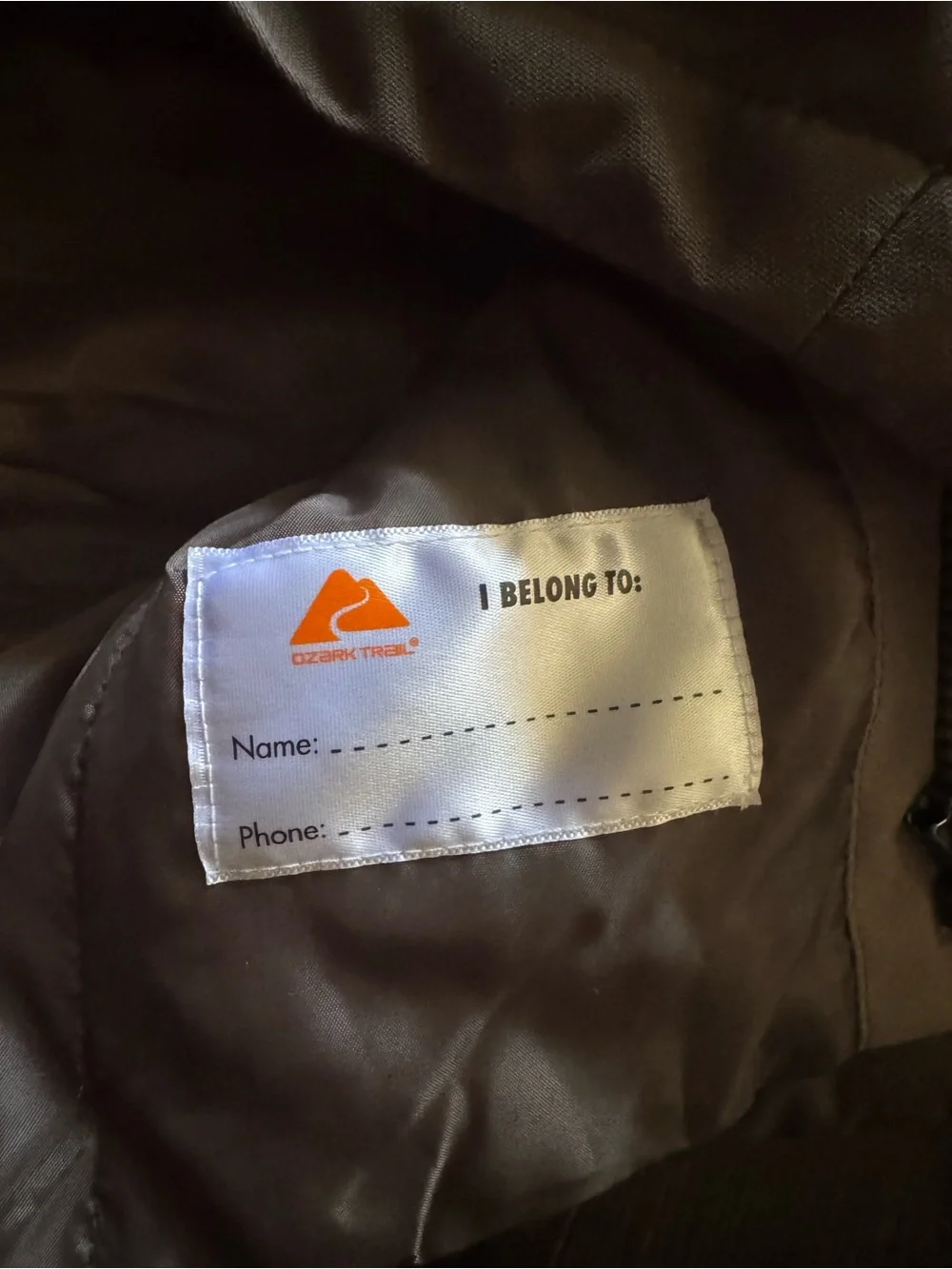 NWT Ozark Trail Kids Water Resistant Hooded Jacket Shell Brown Size S (6-7)